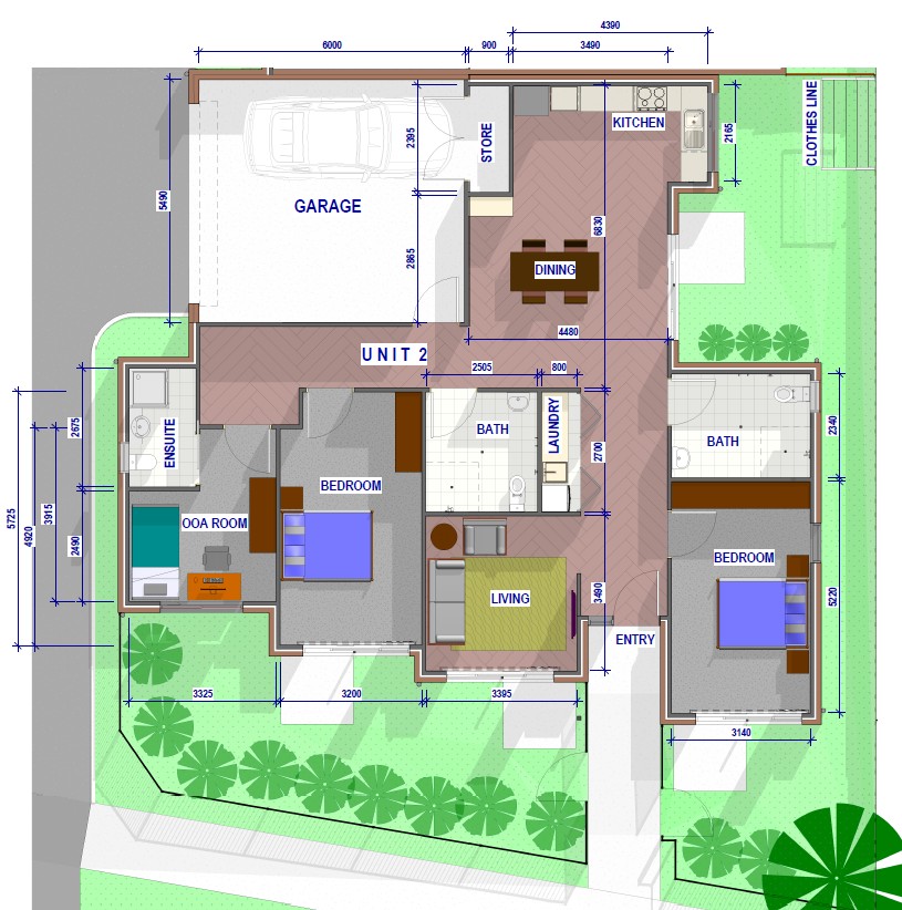 Moe - 4 x High Physical Support Units! Available August 2025! — Floorplan 2