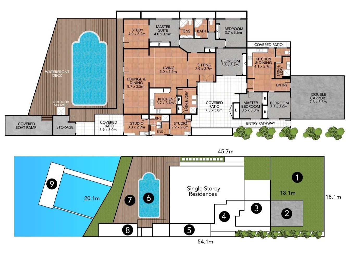 Broadbeach Waters SIL Home with Dual Living – Two Distinct Residences — Home image 17