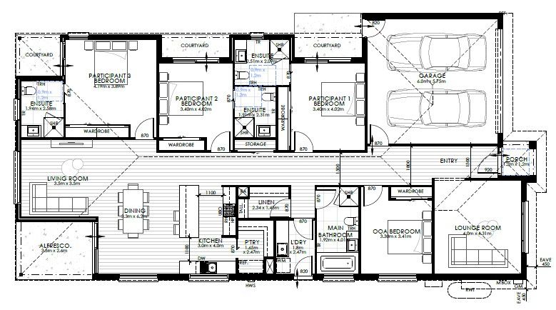 3 Res. Improved Liveability Home with Private ensuites & courtyards — Home image 2