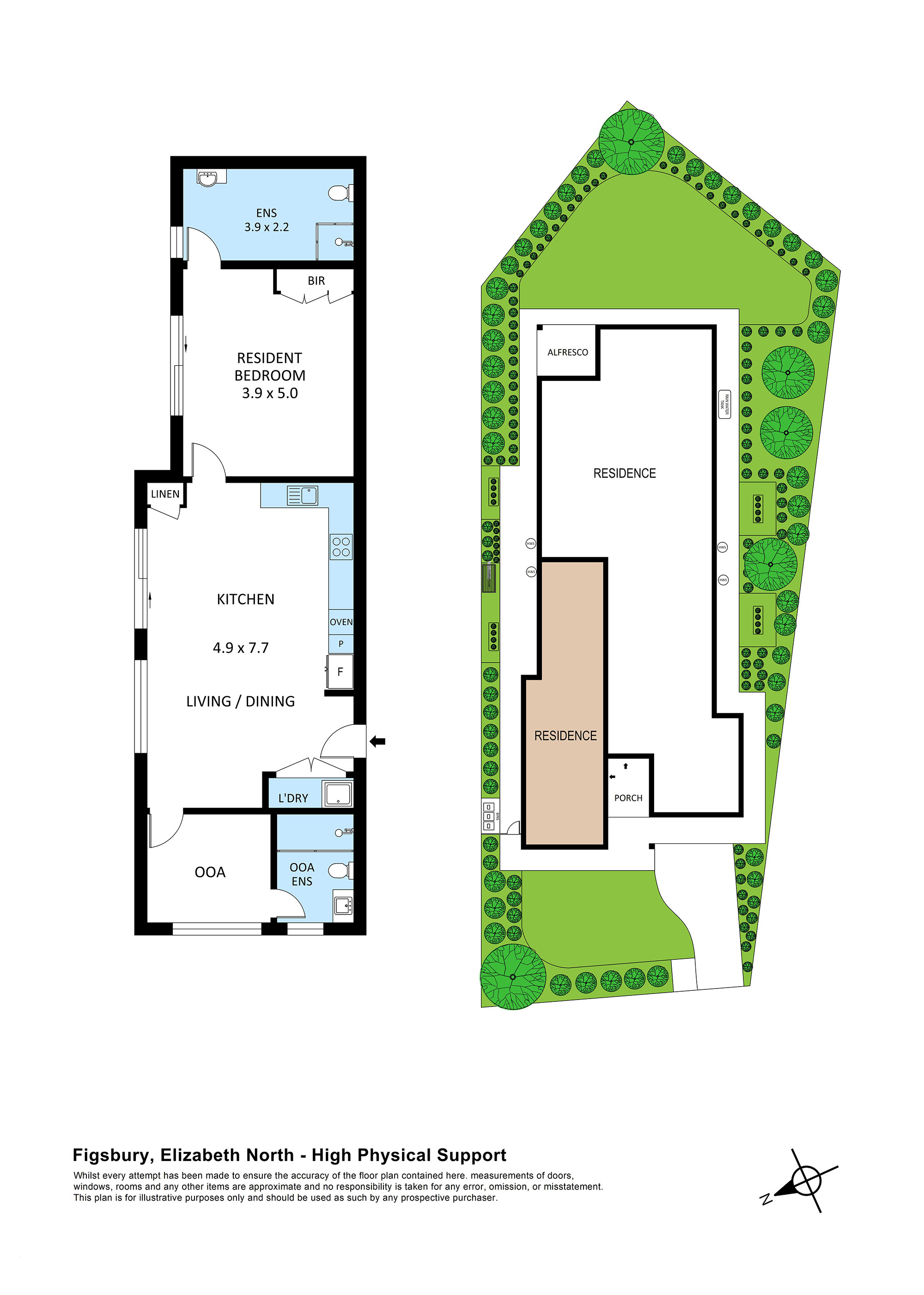 Private & Independent Living | One-Bedroom HPS Home in Elizabeth North — Floorplan 1