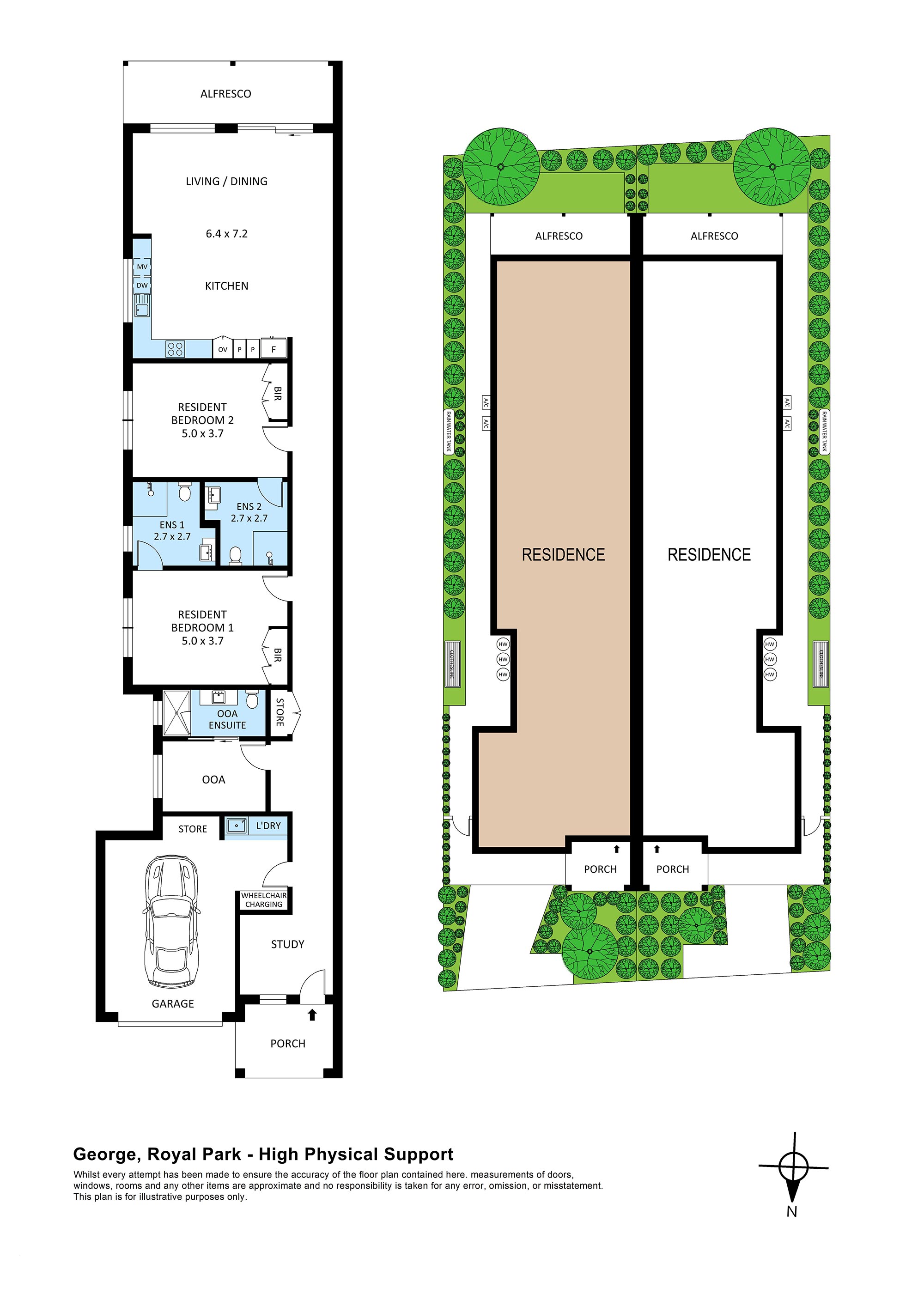 Easy Coastal Living Two-Bedroom HPS Homes in Royal Park — Floorplan 1