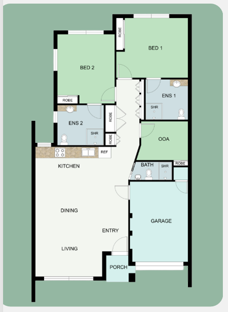 Shoalwater Serenity — Floorplan 1
