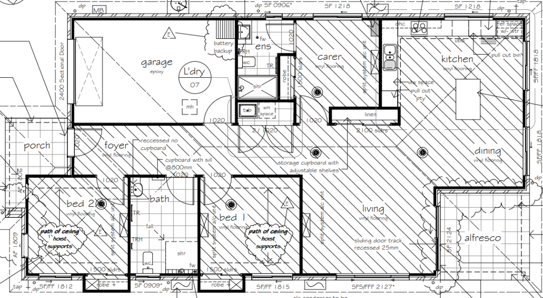 3 BR HPS SDA Home with OOA Room – Brassall QLD — Floorplan 1