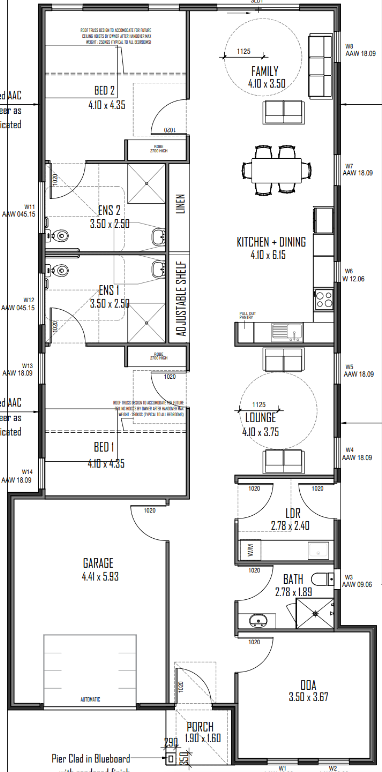 3 BR 2 RES High Physical Support Home with OOA– Davoren Park — Floorplan 1