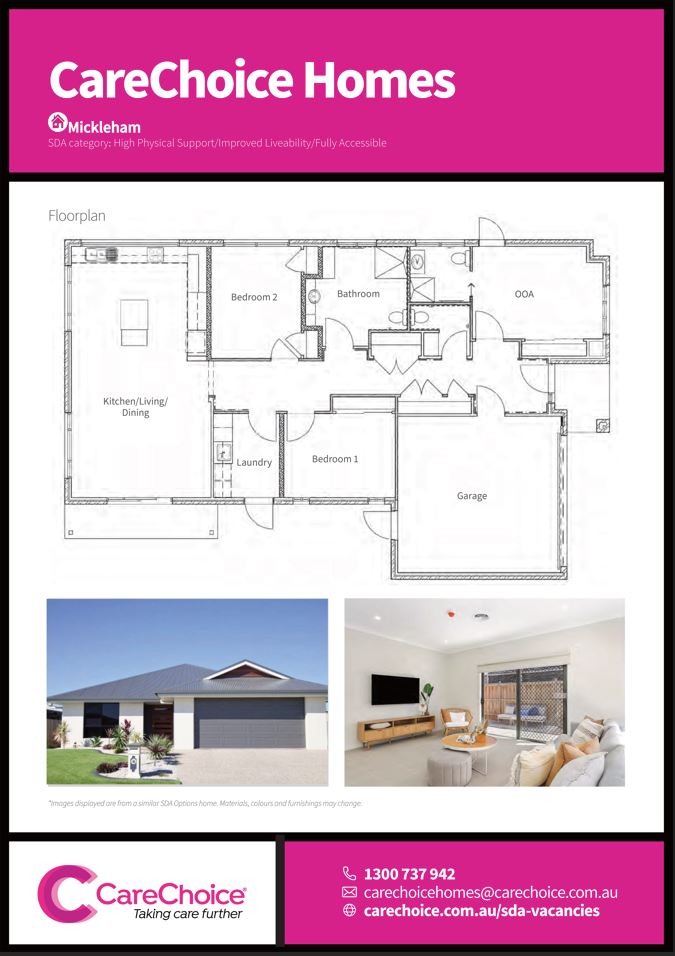 Modern SDA Home in Serene Mickleham (Available for HPS/IL/FA ) — Floorplan 1
