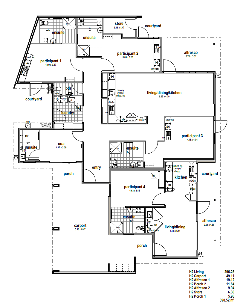 Midland 2x Vacant Bedrooms in SDA 3 Bed, 3 Bath Home (High Physical Support) — Floorplan 2