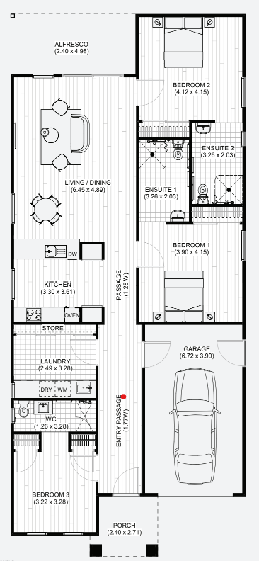 Jumping for Joy with this Home — Floorplan 1