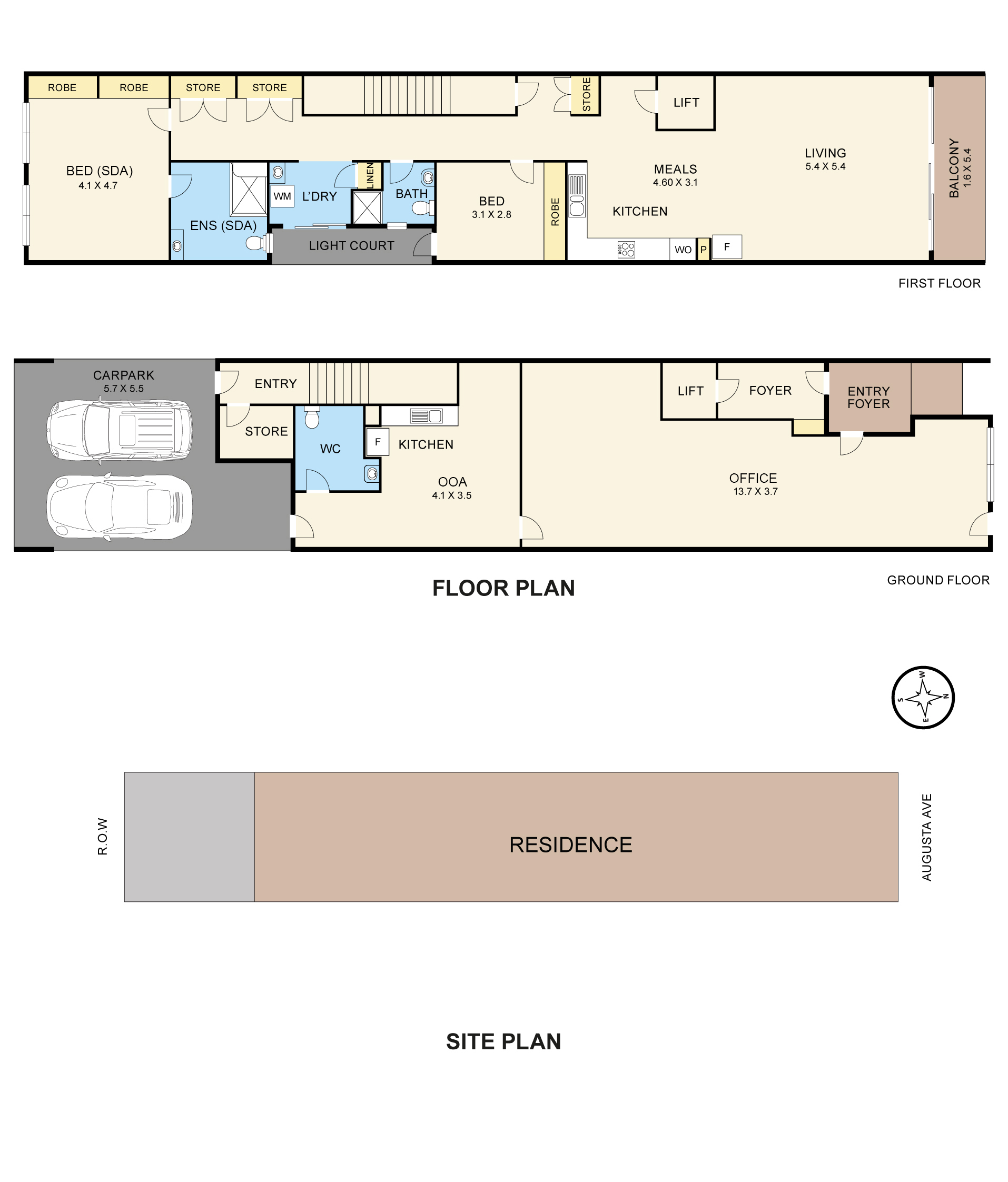 New High Physical Support Apartment - Campbellfield — Floorplan 1