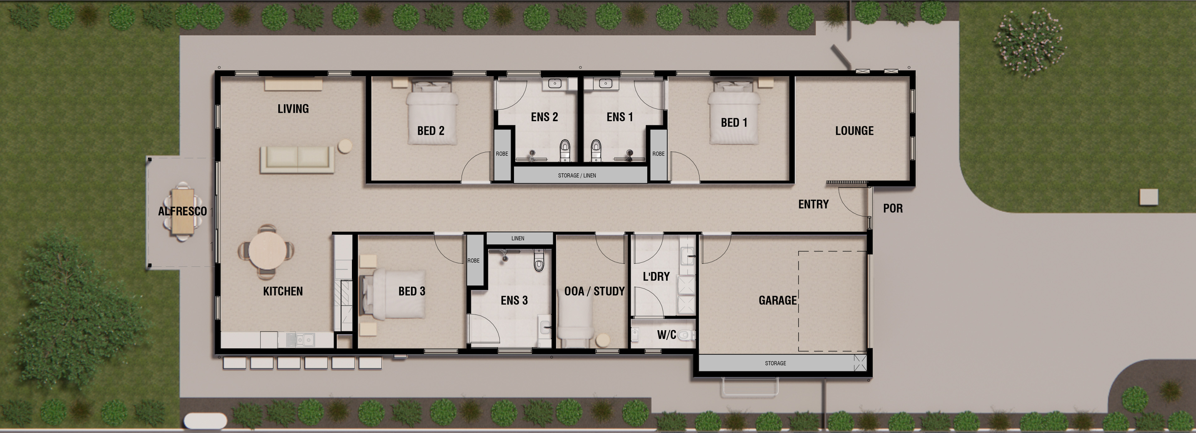 Modern SDA Home in Tanunda, Barossa Valley — Floorplan 1