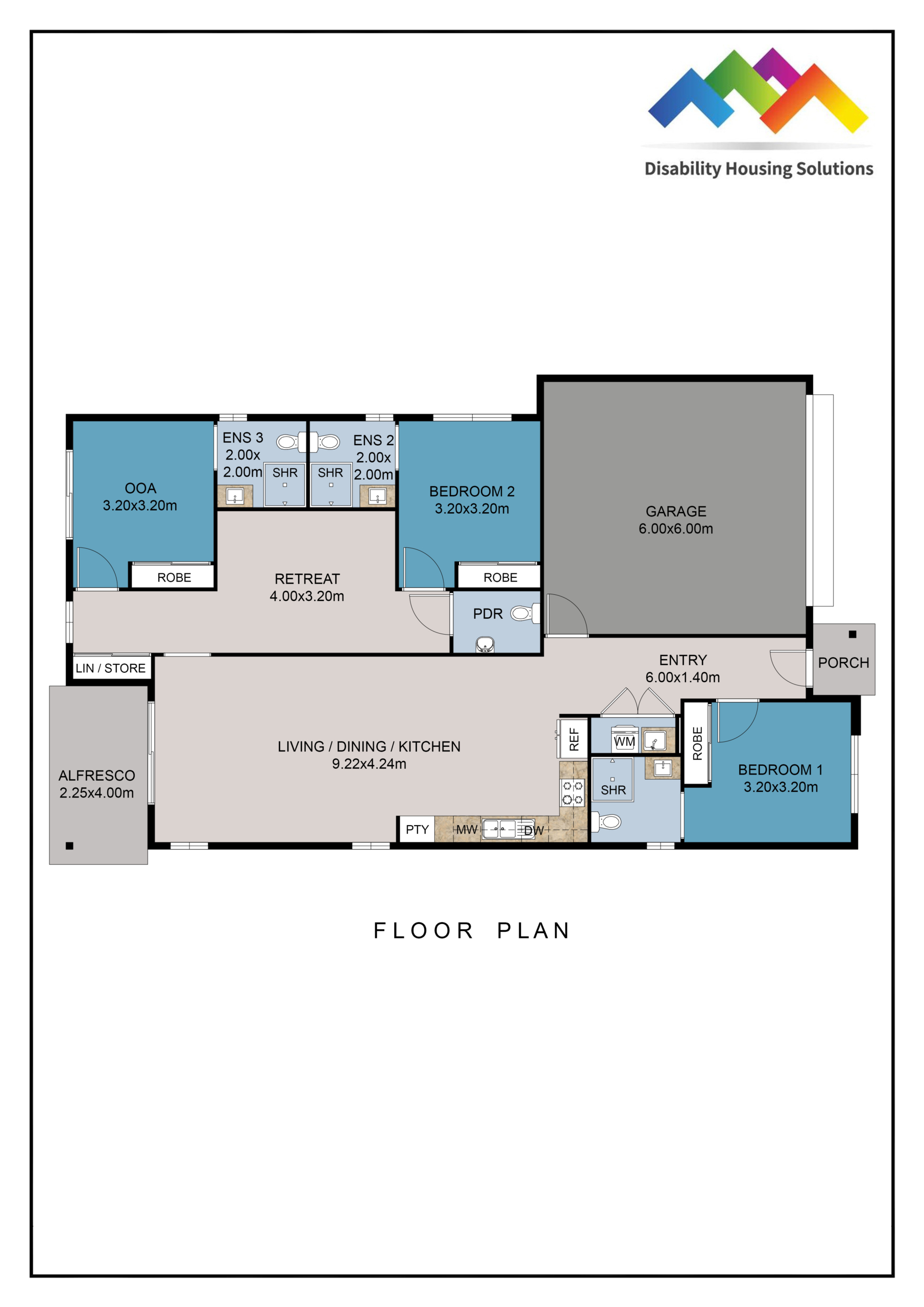 LOGAN VILLAGE QLD - IMPROVED LIVEABILITY HOUSE — Floorplan 1