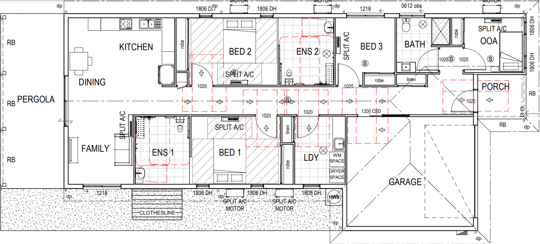 2 SDA + OOA + Guest Room Home, in North Mackay — Floorplan 1