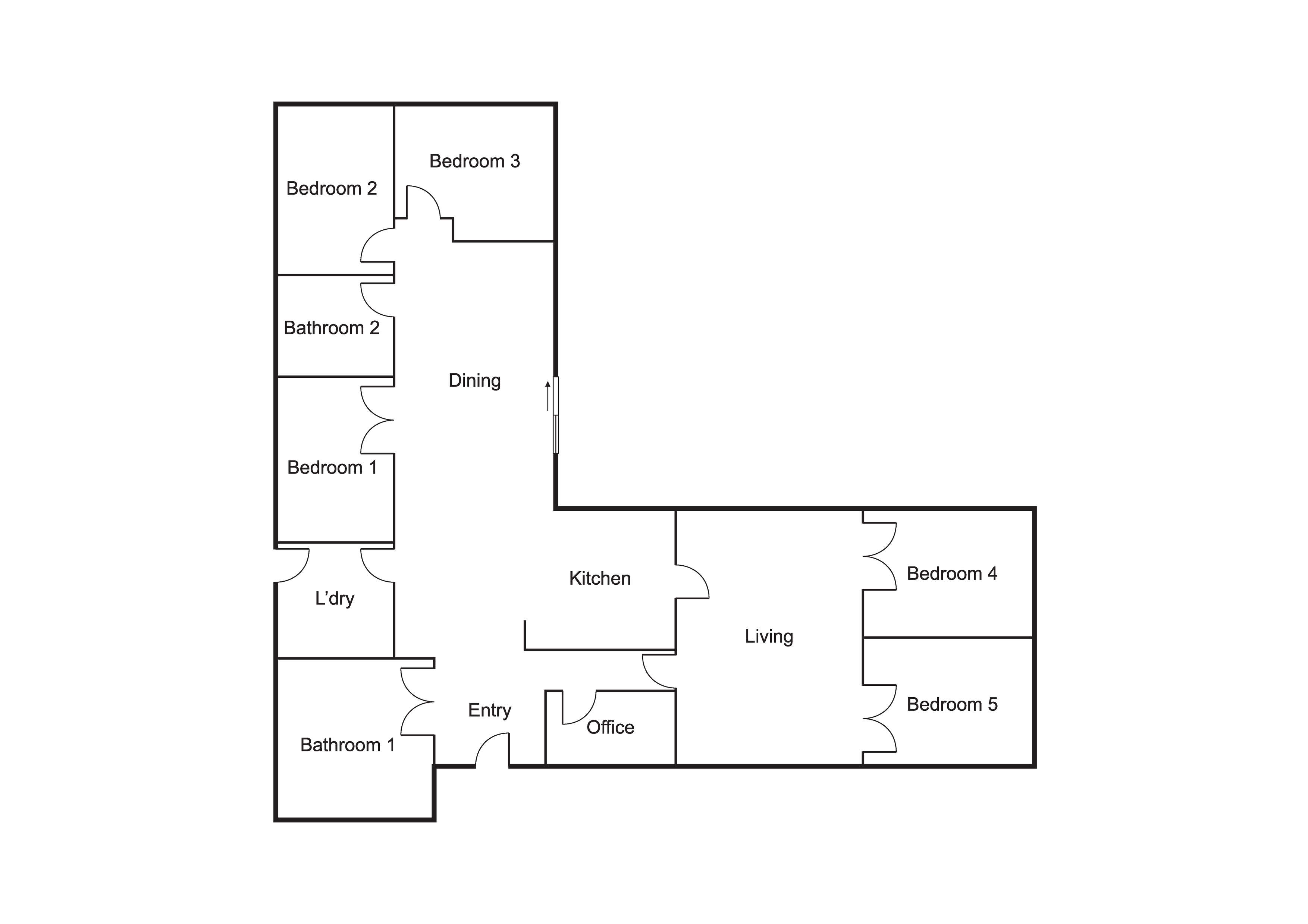 Hornsby Heights – Shared 4-bedroom male home — Floorplan 1