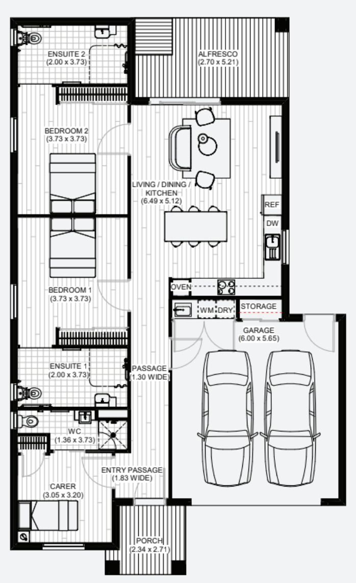 TAC - NDIS - SIL - MTA - STA in Frankston South VIC — Floorplan 1