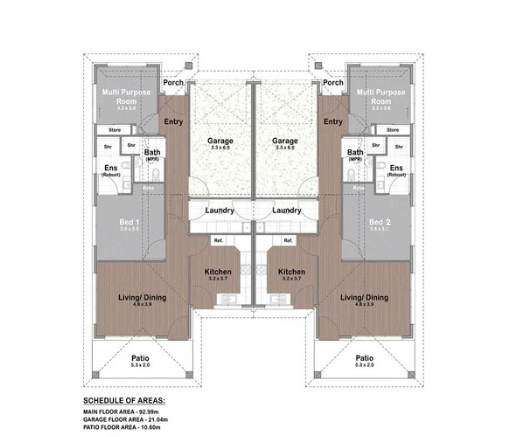 Beerwah - SDA under construction, excellent location! — Floorplan 1