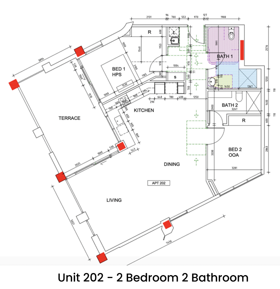 Sunshine - SDA - High Physical Support - Apartment - 2 Residents — Floorplan 2