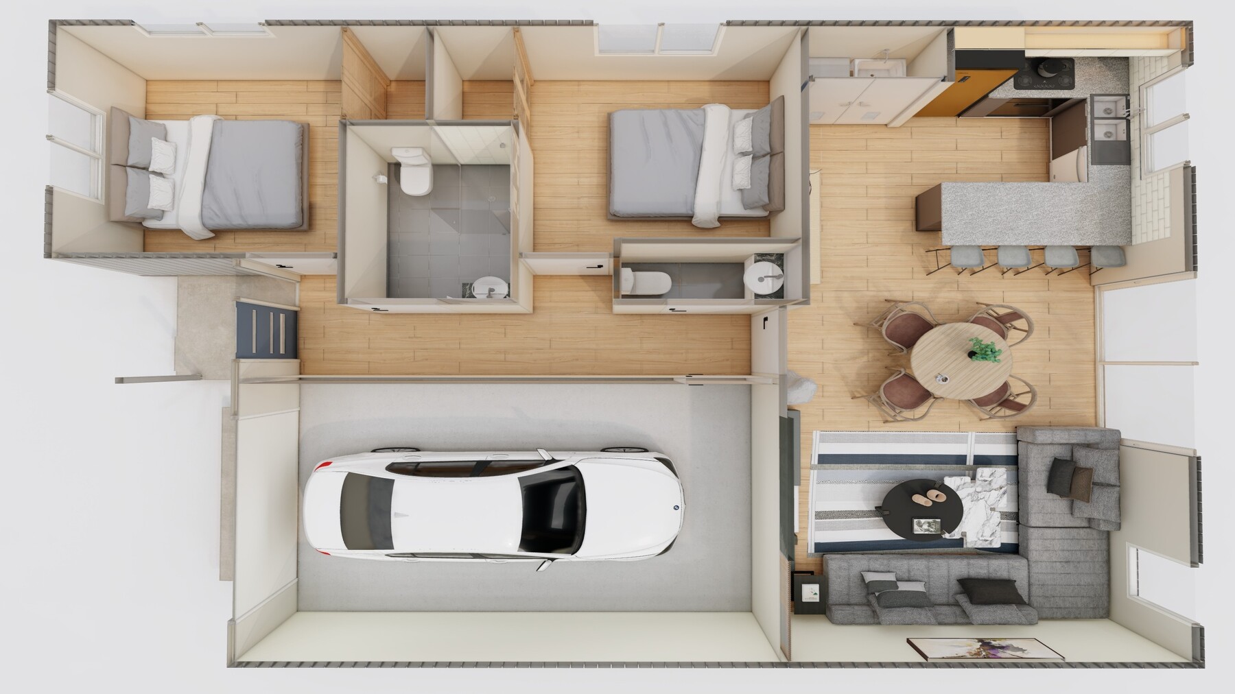 SDA IL 2 Bedroom House no OOA Inverloch, Vic 226 — Floorplan 1