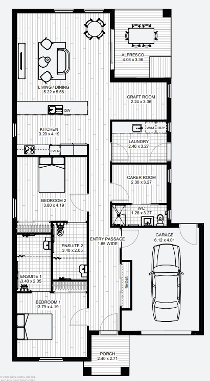 2 Vacant Rooms Available at Frodo Circuit, Clyde North — Floorplan 1