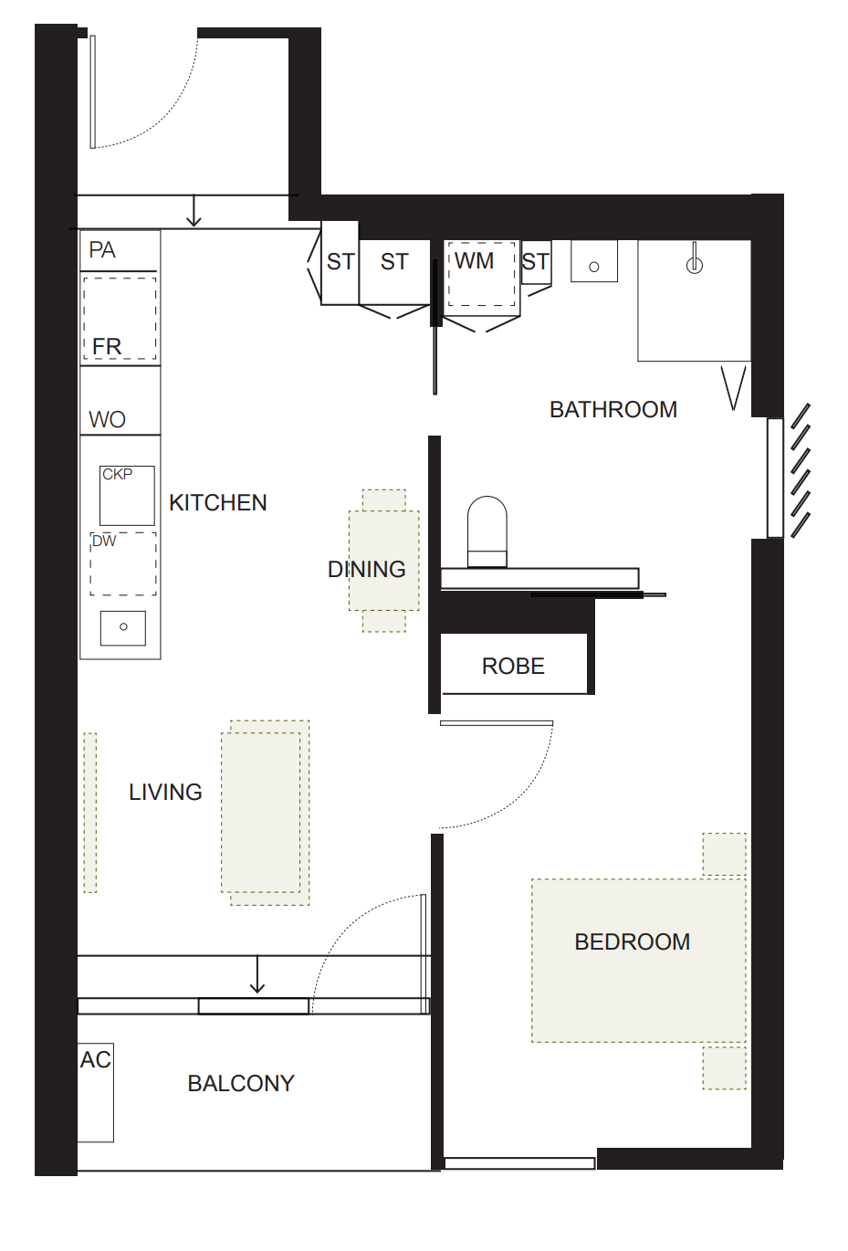 Botanic, Southbank - SDA - High Physical Support & Fully Accessible — Floorplan 1