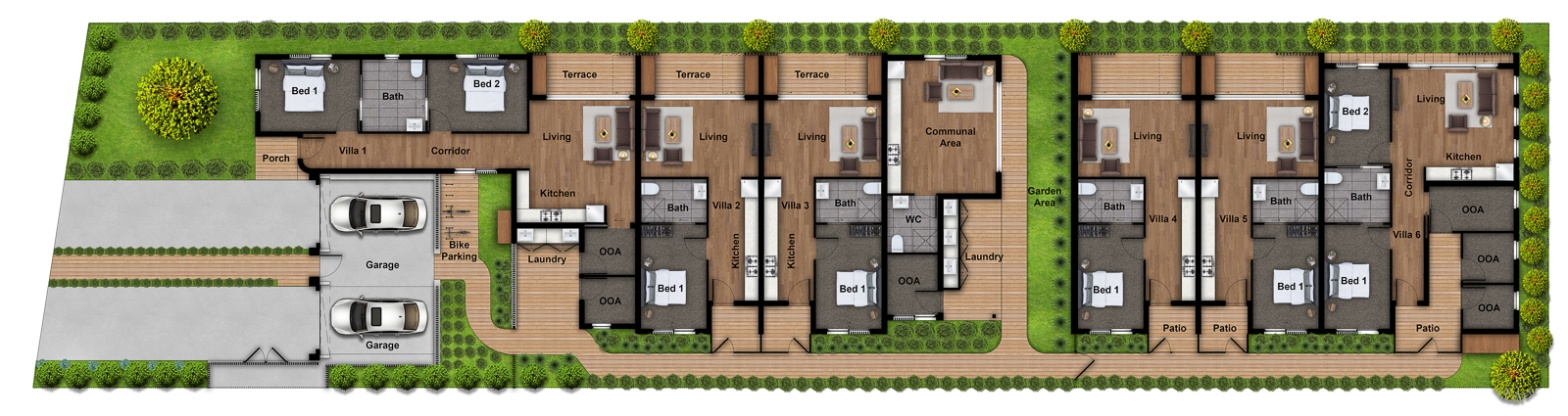 St Albans, VIC - Villas — Floorplan 1