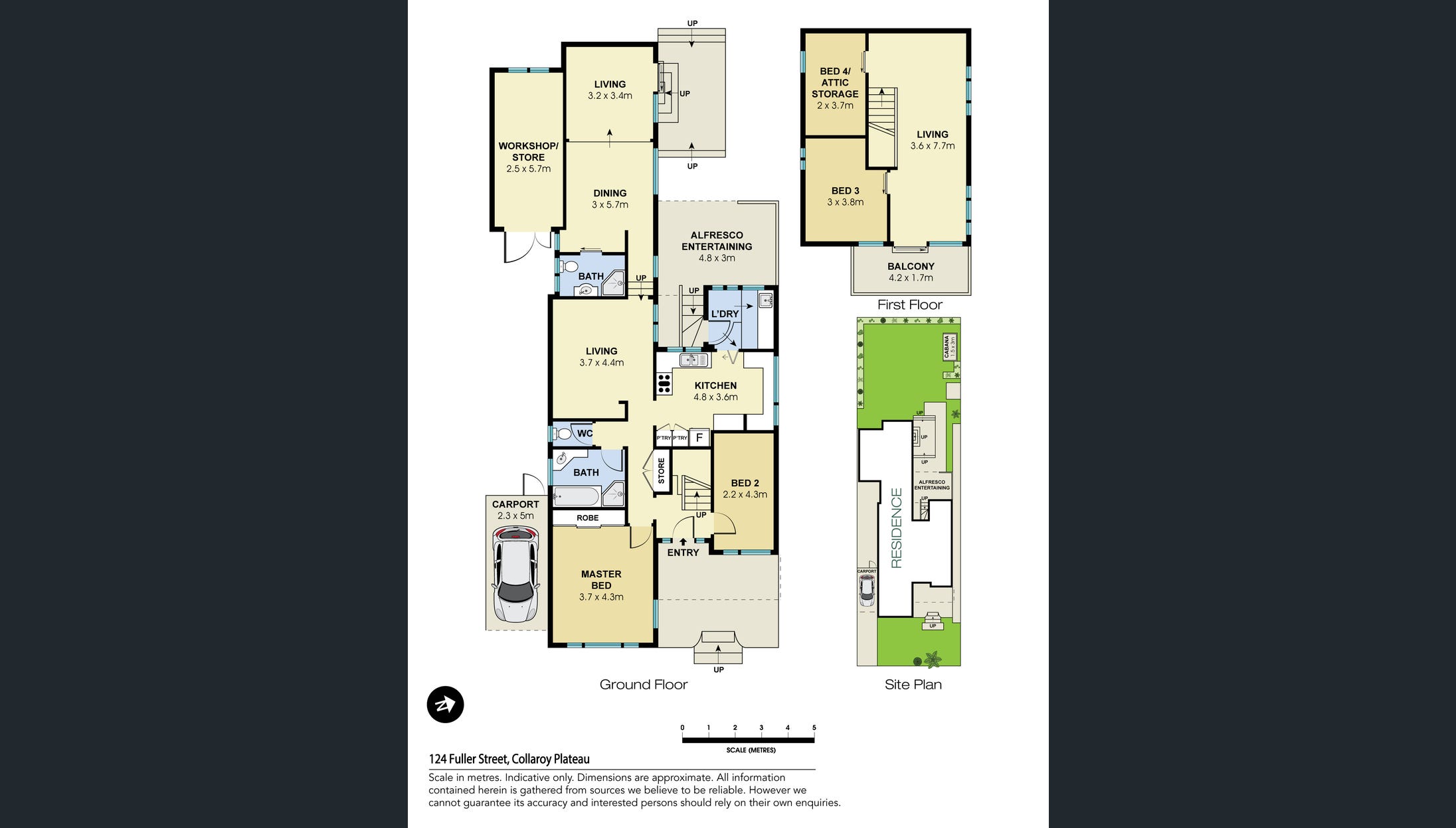 Collaroy Plateau 4-bedroom female SIL home Northern Beaches — Floorplan 1