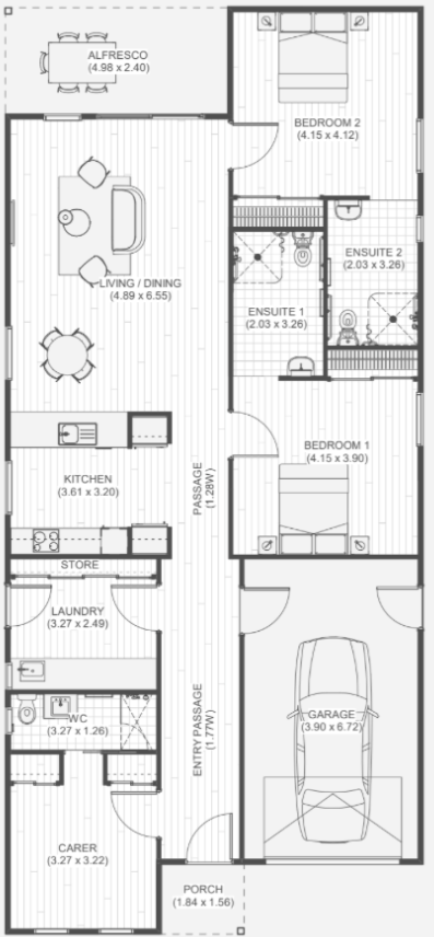 Petra Dr, Risdon Vale, TAS, 7016 — Floorplan 1