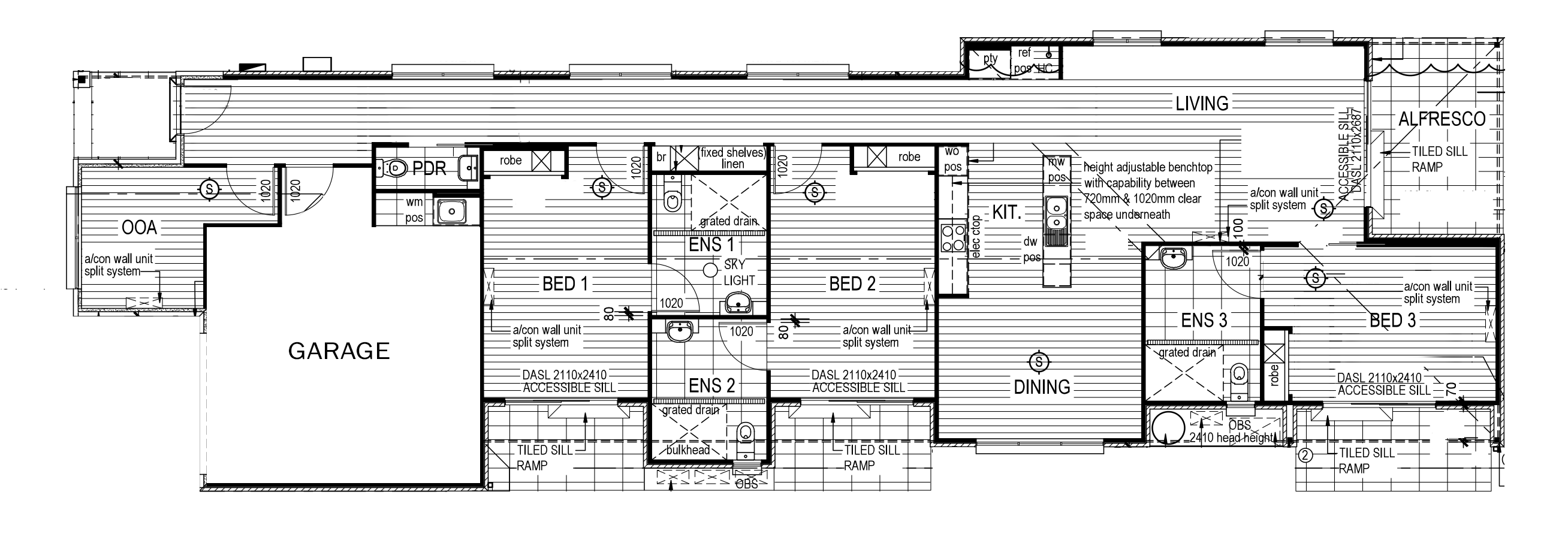 Redland Bay 3 Bed, 3 Bath + OOA — Floorplan 1