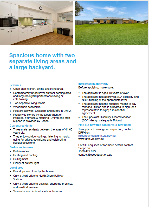 Vacancy in a spacious SDA home in Lovely Banks — Home image 8