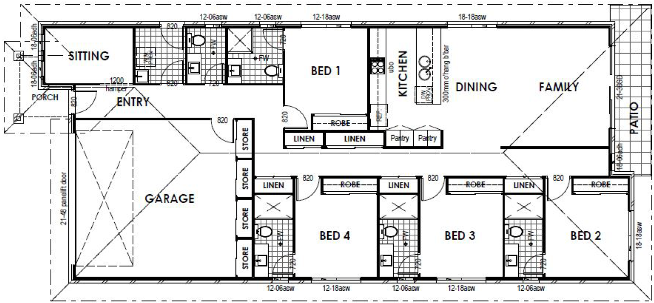2 Bedroom Robust Home with OOA now available in Gleneagle, Queensland — Floorplan 1