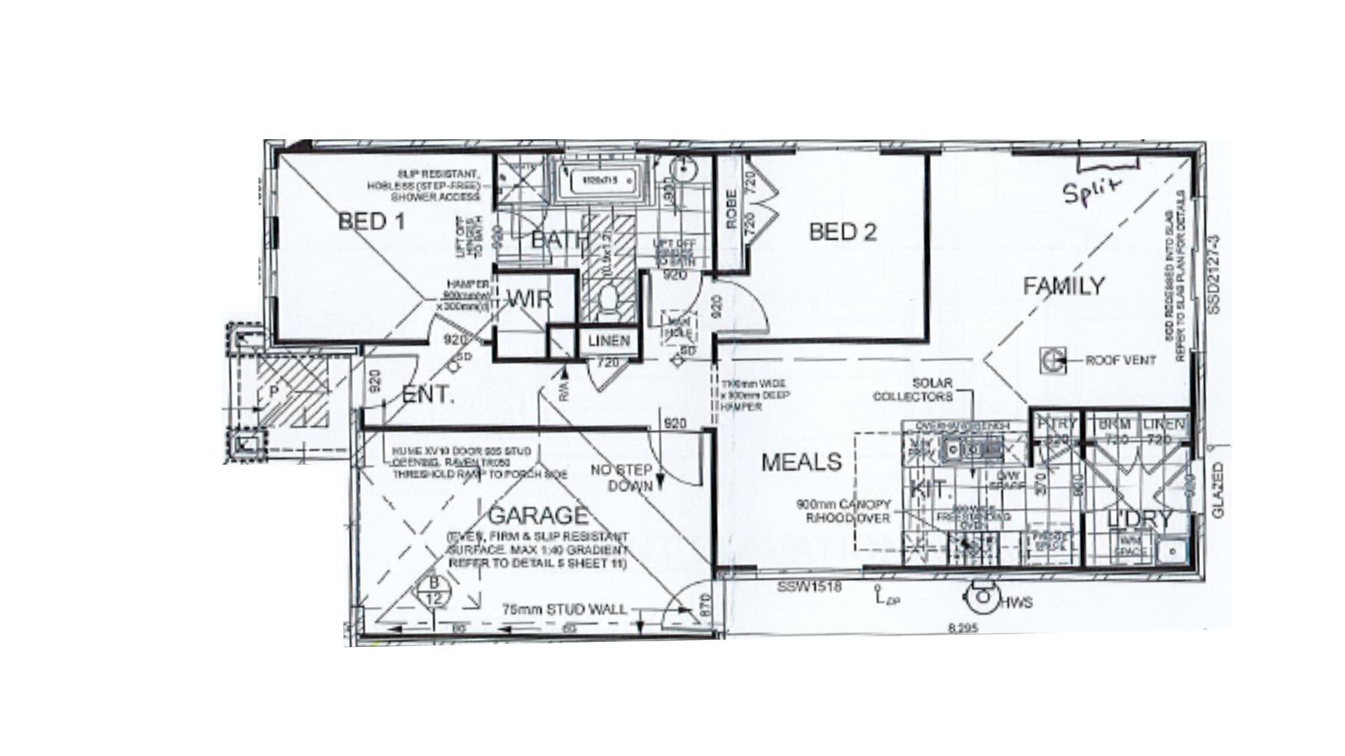 Improved livability independent unit in Castlemaine — Floorplan 1