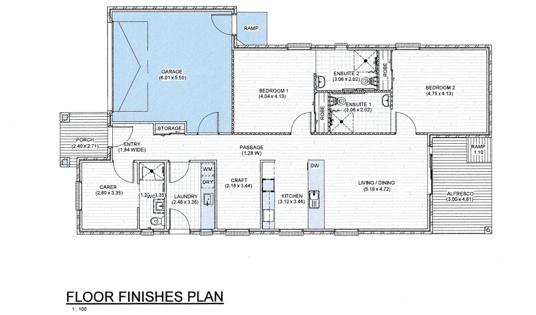 Sanctuary in the Adelaide Hills 2-1 SDA — Floorplan 1