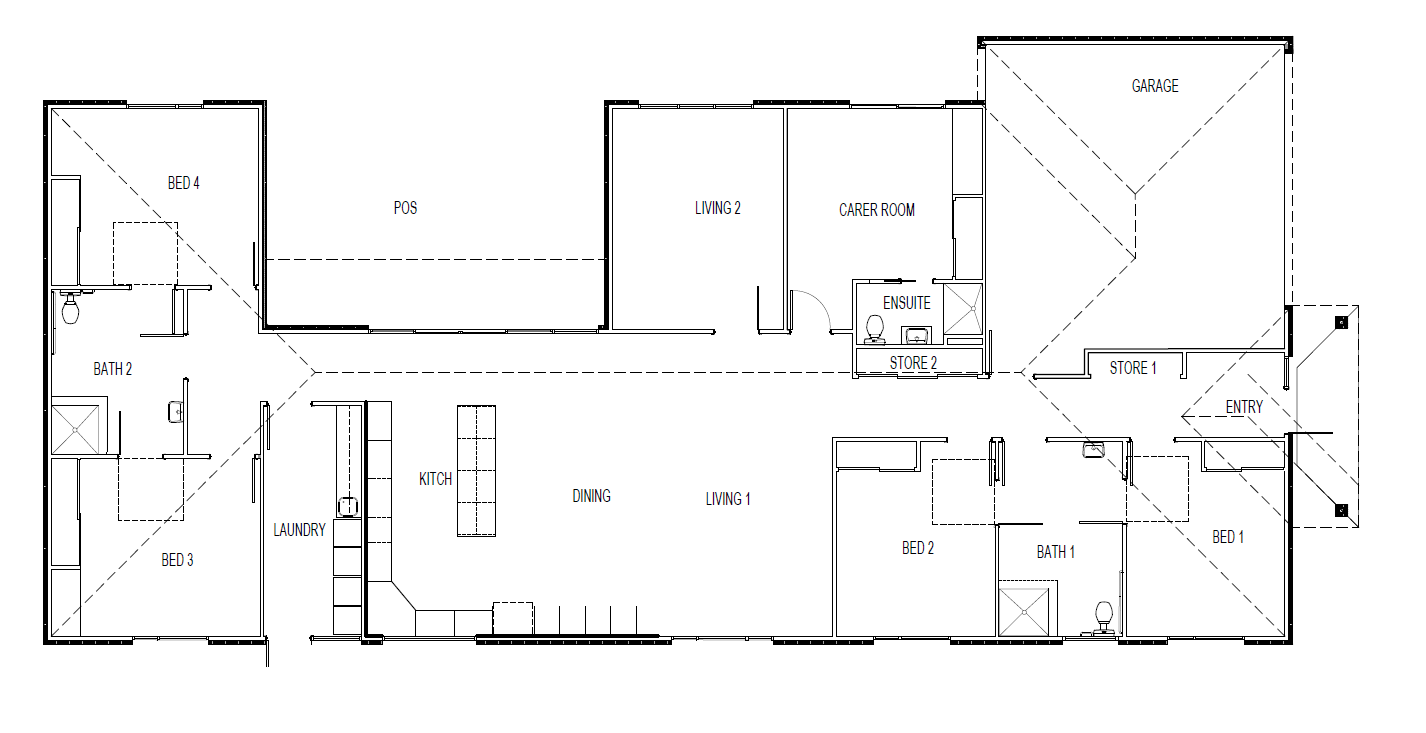 First Completely Automated SDA Home in Victoria at prime location — Floorplan 1