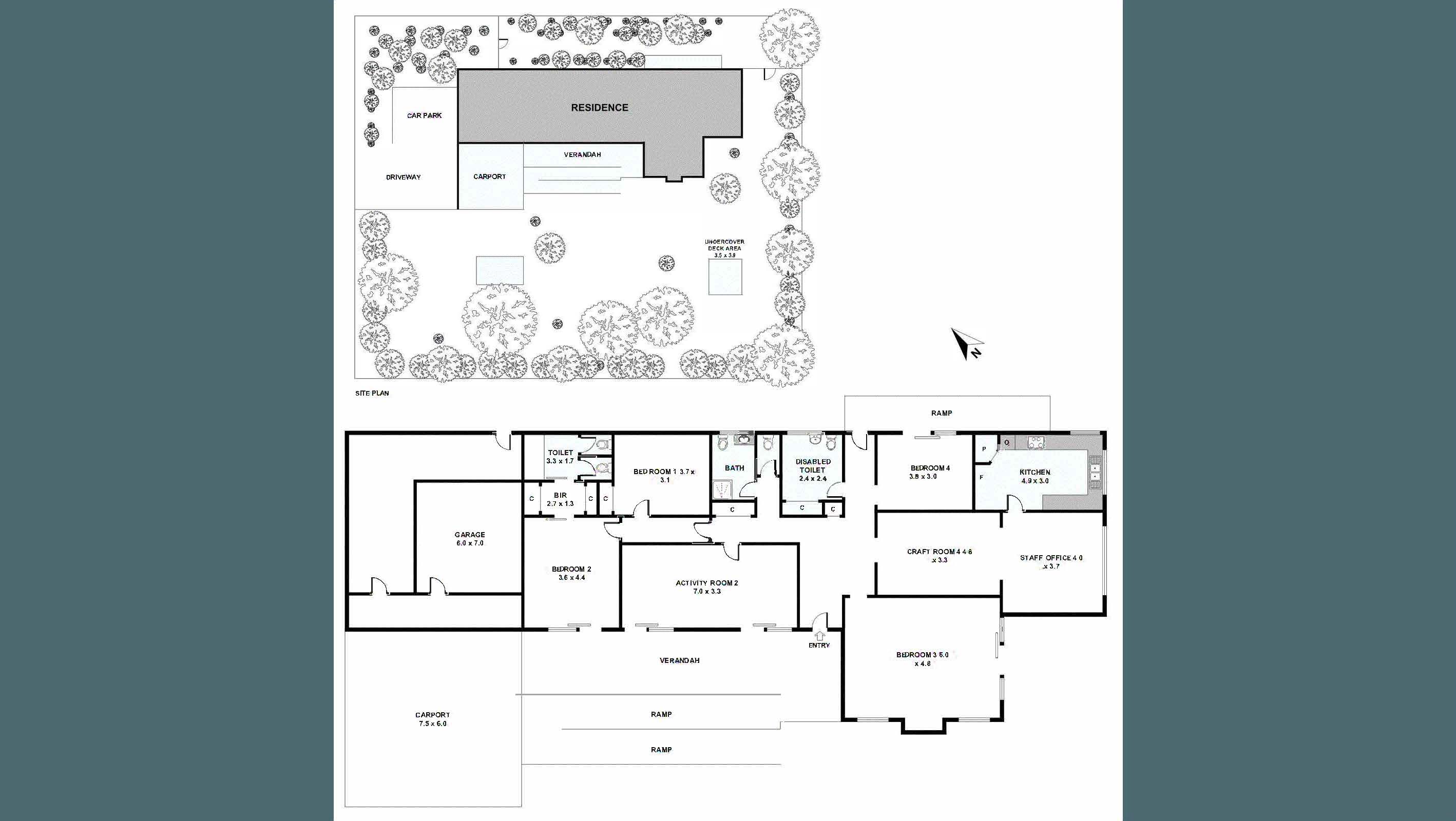 Aspire's (SIL • MTA • TAC • STA • OOHC) Fully Accessible – Croydon VIC — Floorplan 1