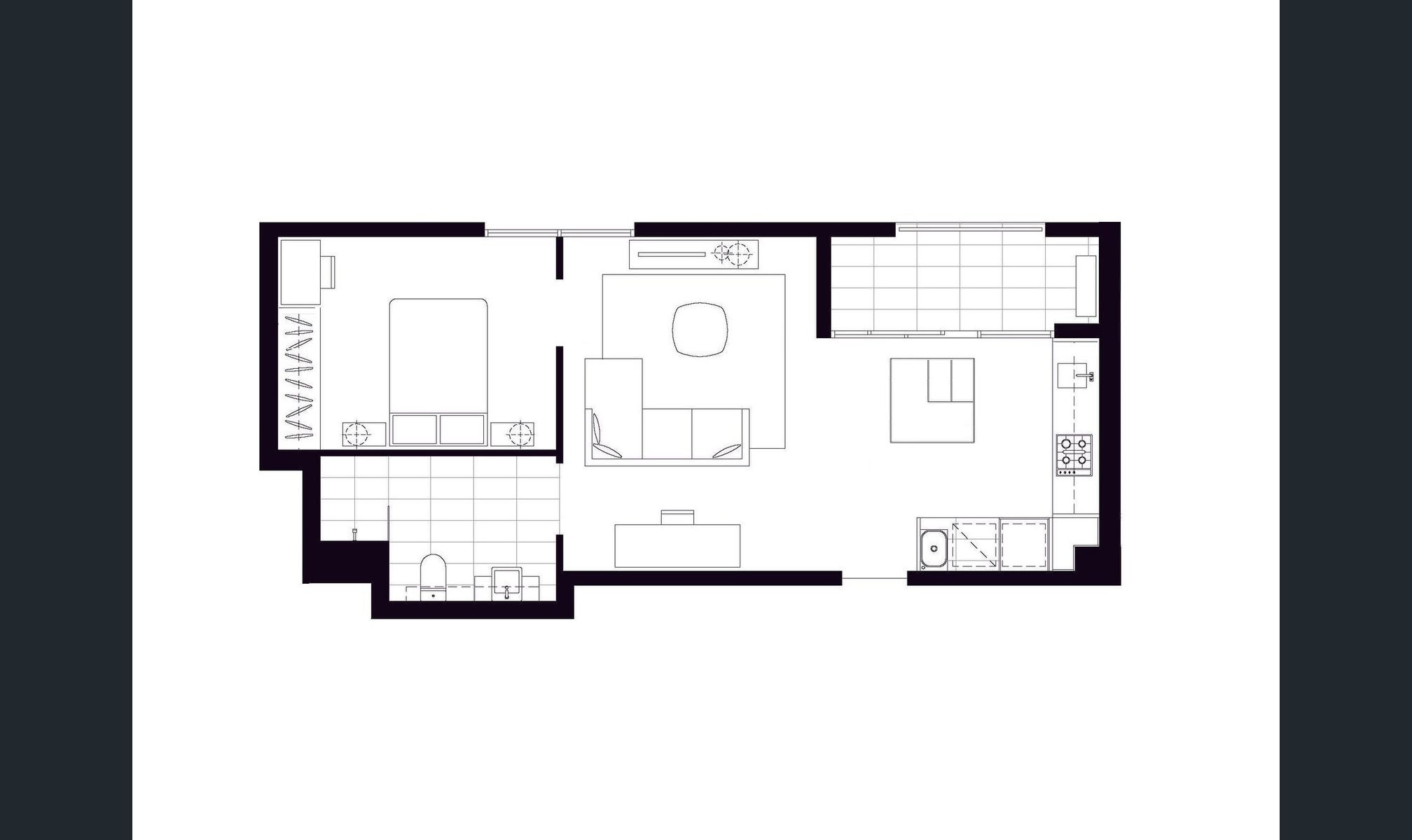 Accessible Accommodation in Parkville - Ideal for Hospital Discharge : SIL/MTA — Floorplan 1