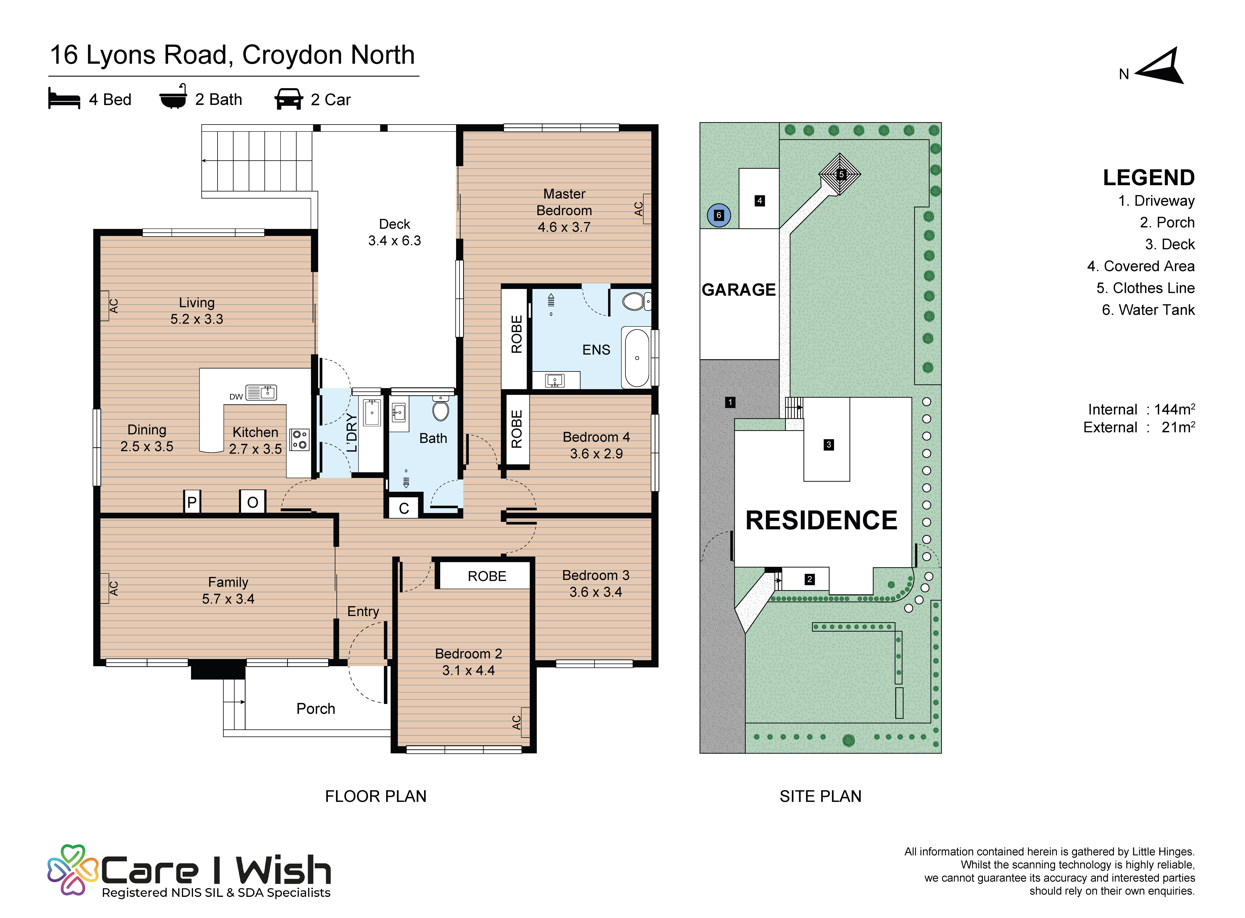 Beautiful Accessible SIL Home in Croydon - MTA Available — Floorplan 1