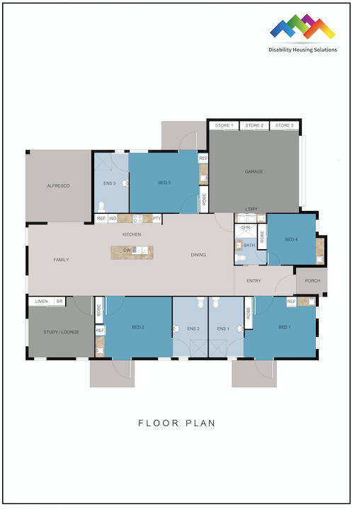 Edmonton, Cairns QLD - High Physical Support House (One vacancy available) — Floorplan 1