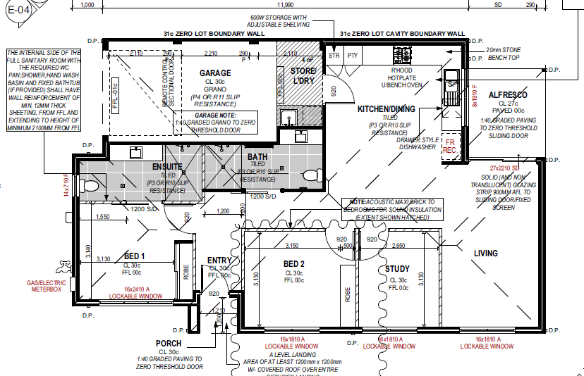 Street Front Improved Liveability Villa close to train station — Floorplan 1
