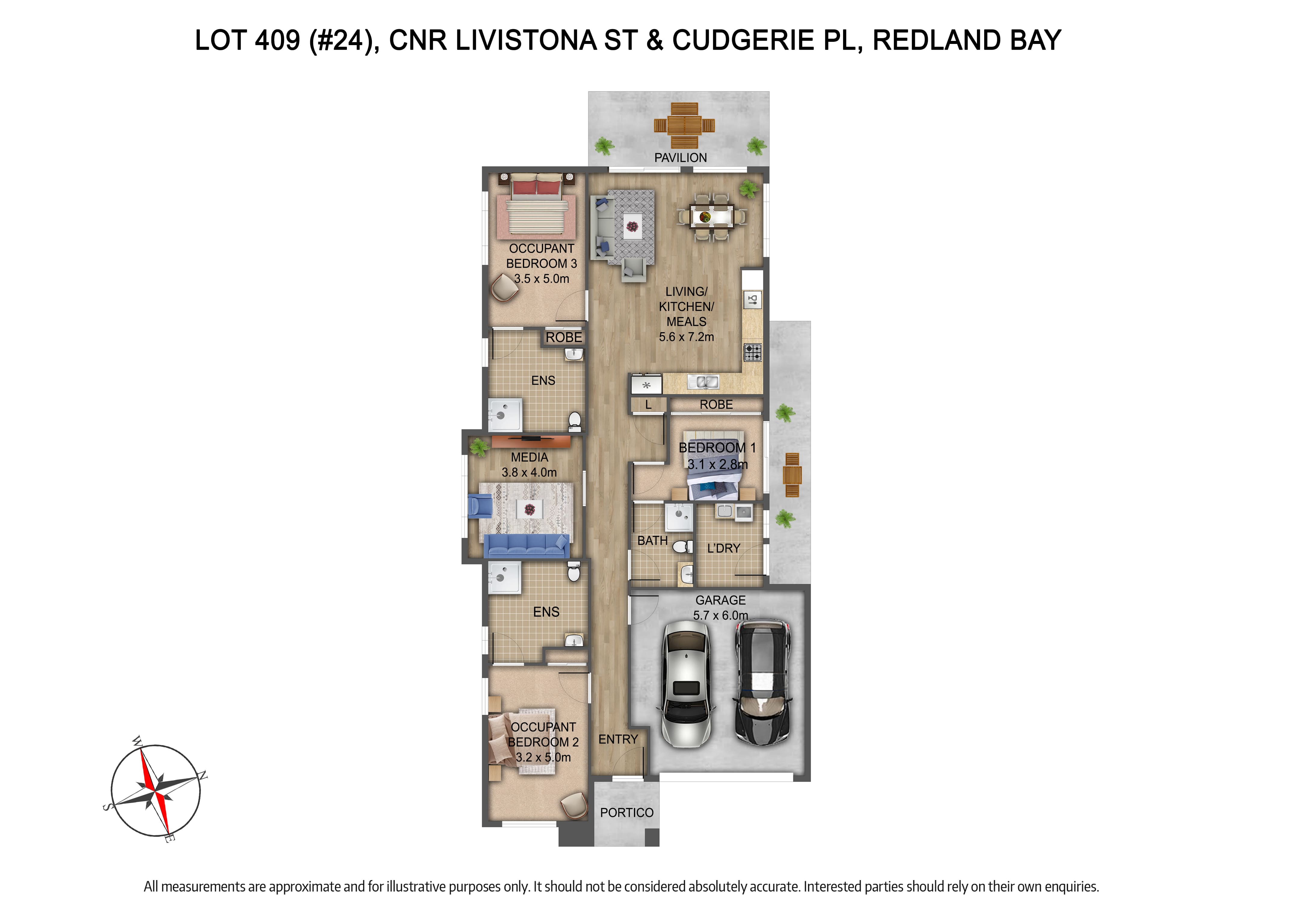 Certified High Physical Support SDA Private 2-Participant Layout — Floorplan 1