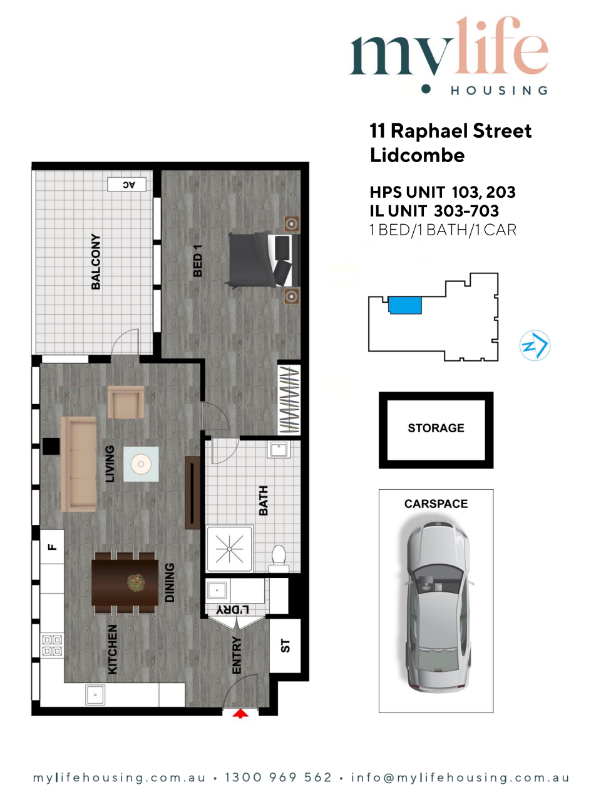 BRAND NEW: SDA  Improved Liveability apartments in the heart of Lidcombe — Floorplan 1