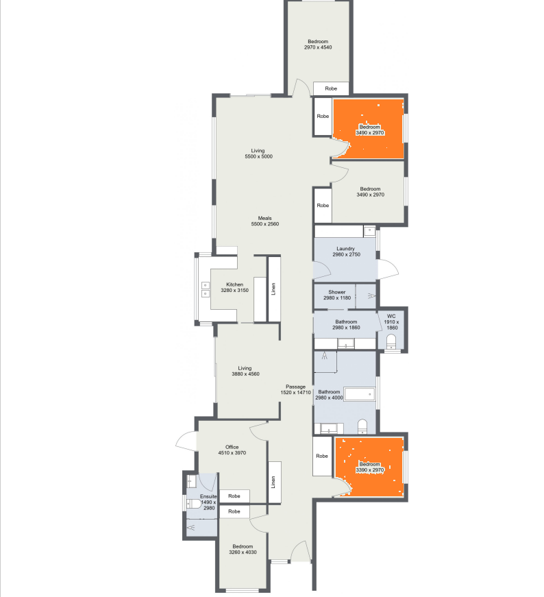One vacancy in purpose built home in Stawell at the foot of the Grampians — Floorplan 1