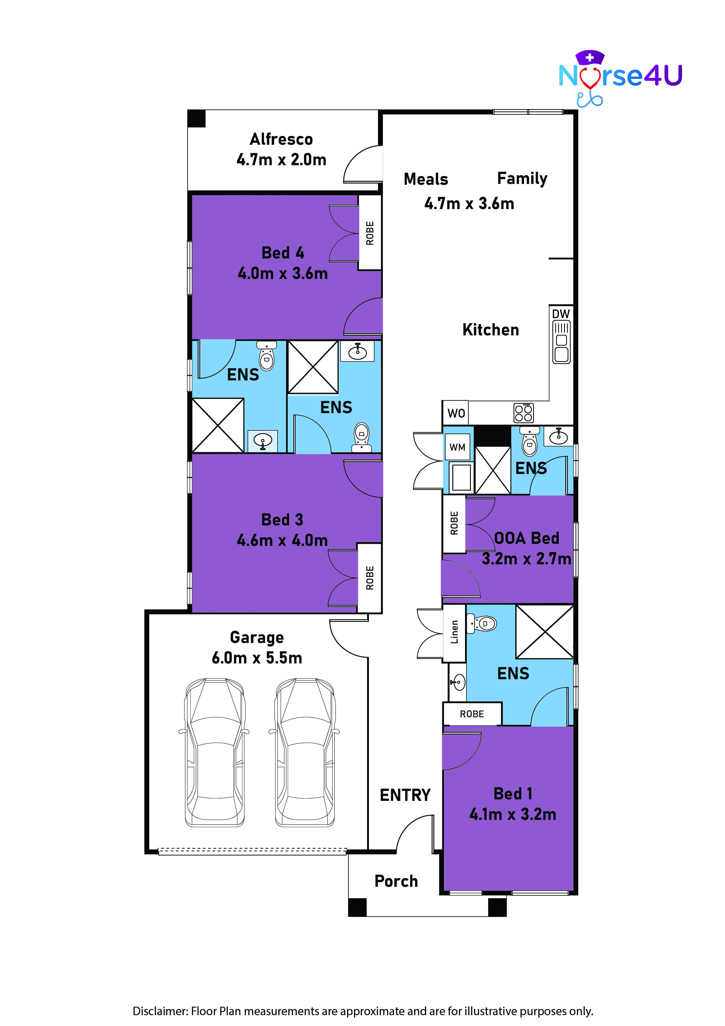 BRAND NEW SDA : HPS/ FA / IL — Floorplan 1