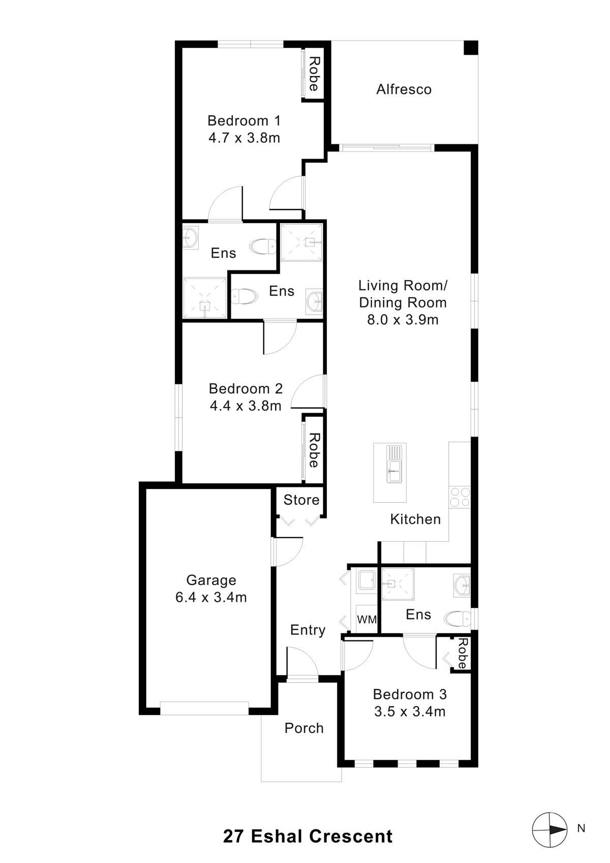 ROBUST. PRIVATE. BUILT TO LAST 2-Participant SDA Home with 24/7 Support — Floorplan 1