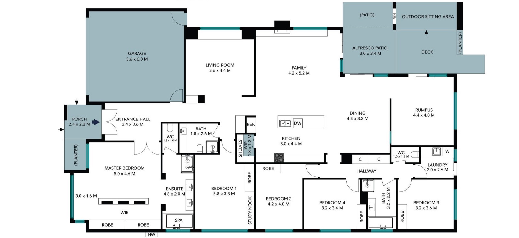 SIL/ STA / MTA Accommodation in Cranbourne North, Vic — Floorplan 1