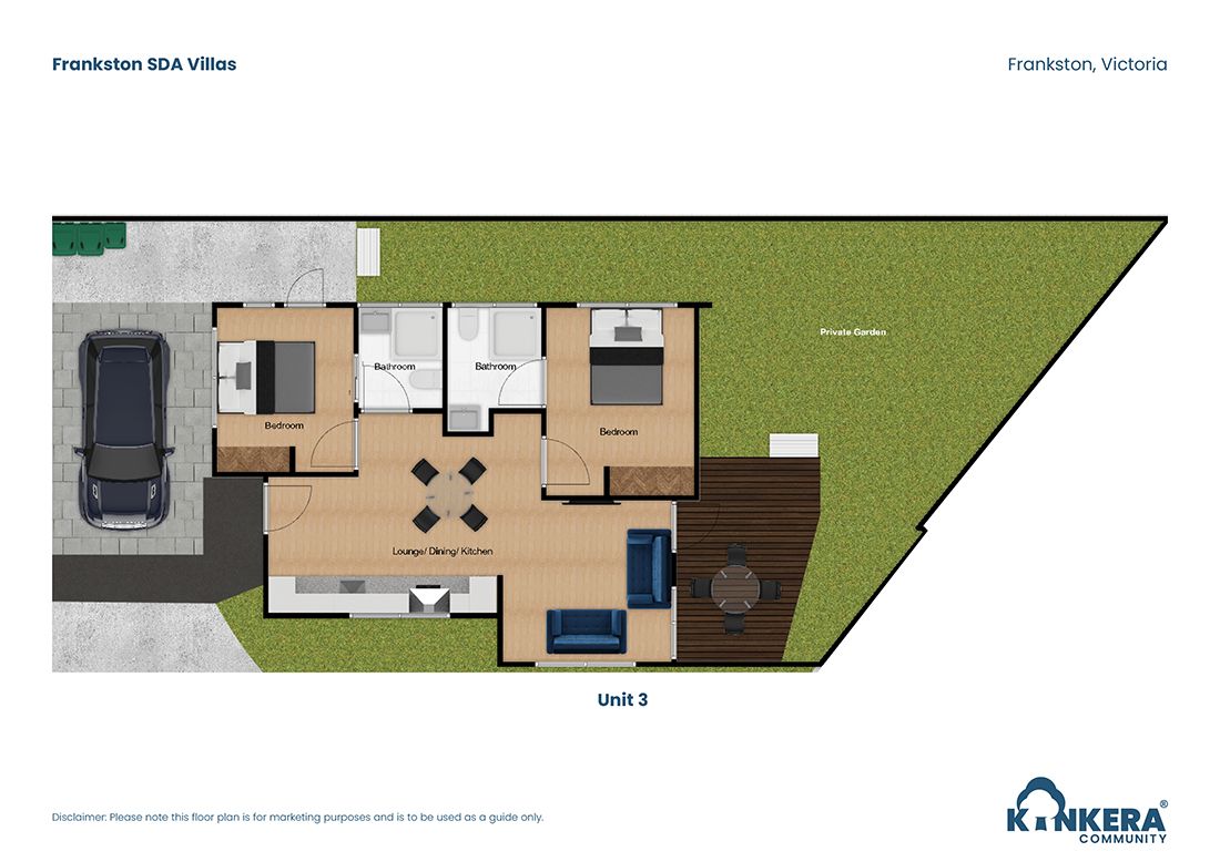 Frankston SDA Villas - Robust/Improved Liveability — Floorplan 4