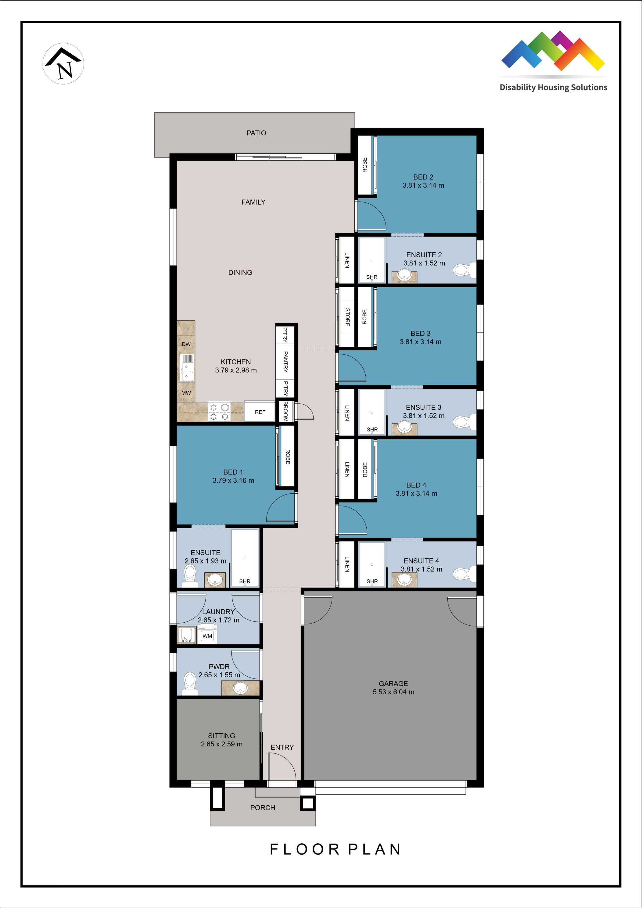 Gleneagle, QLD - Robust House — Floorplan 1