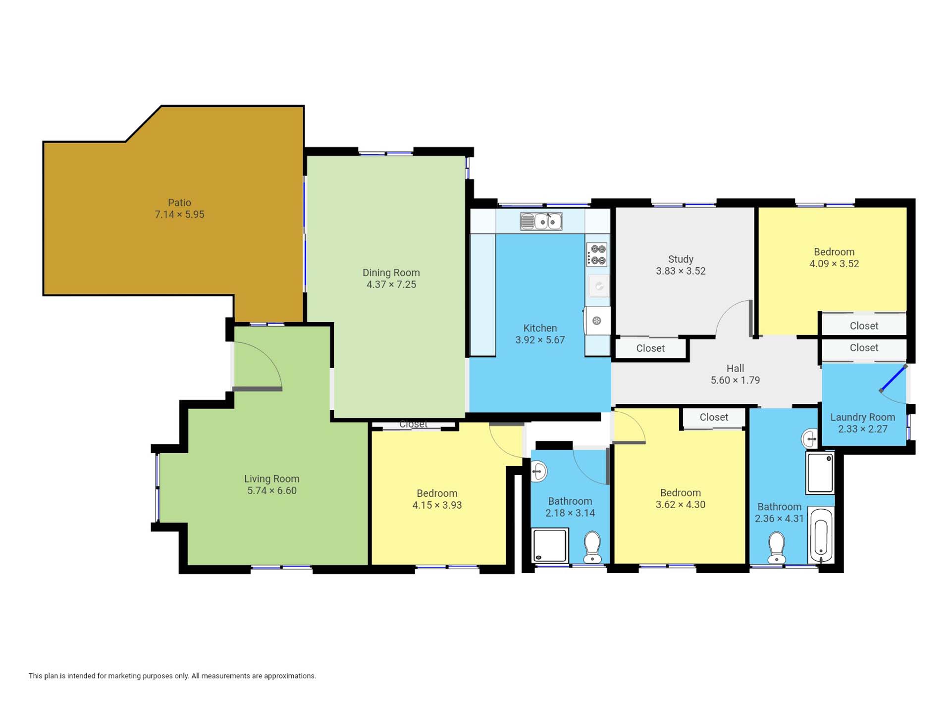 Your leafy retreat awaits: Vacancy in O'Connor — Floorplan 1