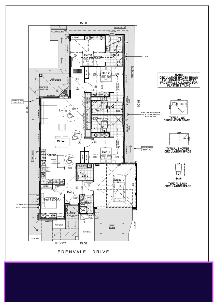 Fully Furnished SDA Accomodation With Hospital Bed - HILBERT — Floorplan 1