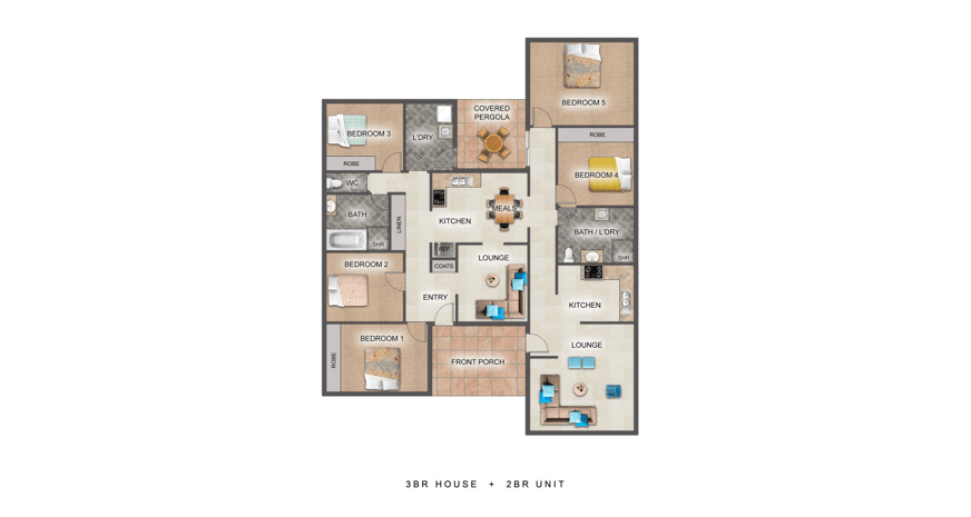 Supported Independent Living Home – Lavington — Floorplan 1
