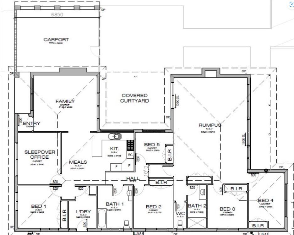 Rosebud: Basic house — Floorplan 1