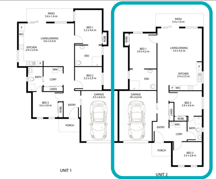 Unit 2/10 Loretta Court – Rasmussen — Floorplan 1