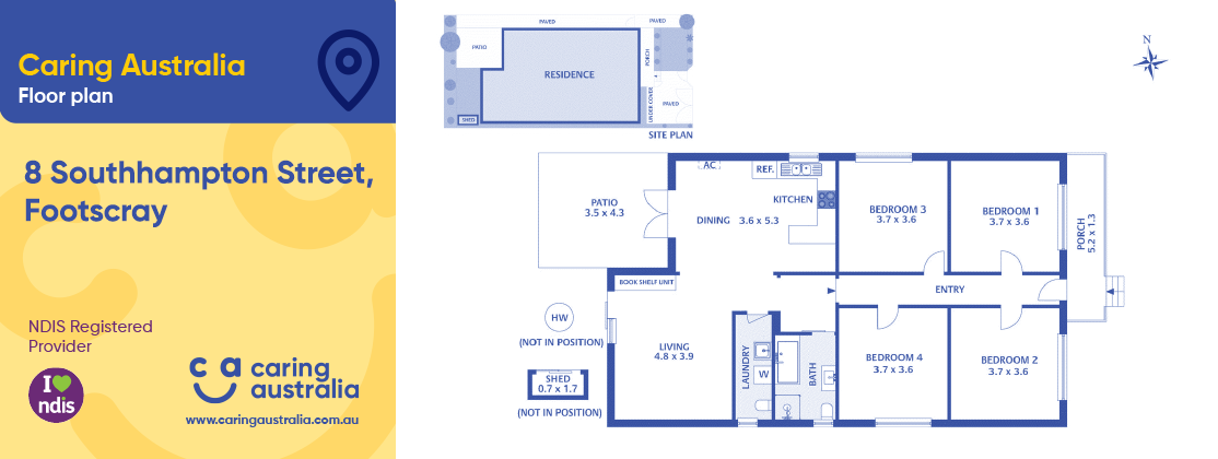 Discover Modern Supported Independent Living in Footscray – Fully Furnished — Floorplan 1